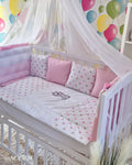 Set lenjerie CONFORT cu laterale combinate - Inimioare roz