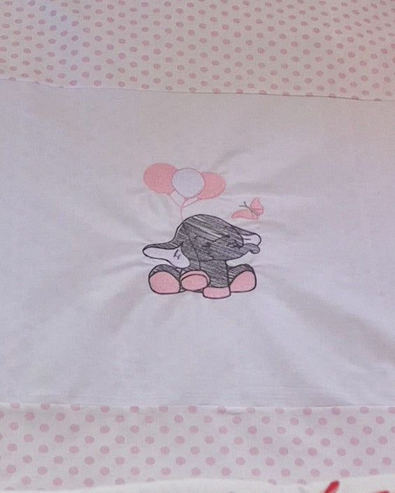 Set lenjerie CONFORT cu laterale combinate - NOOKA Little Elephant Pink