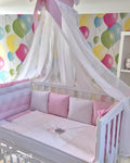 Set lenjerie CONFORT cu laterale combinate - NOOKA Little Elephant Pink