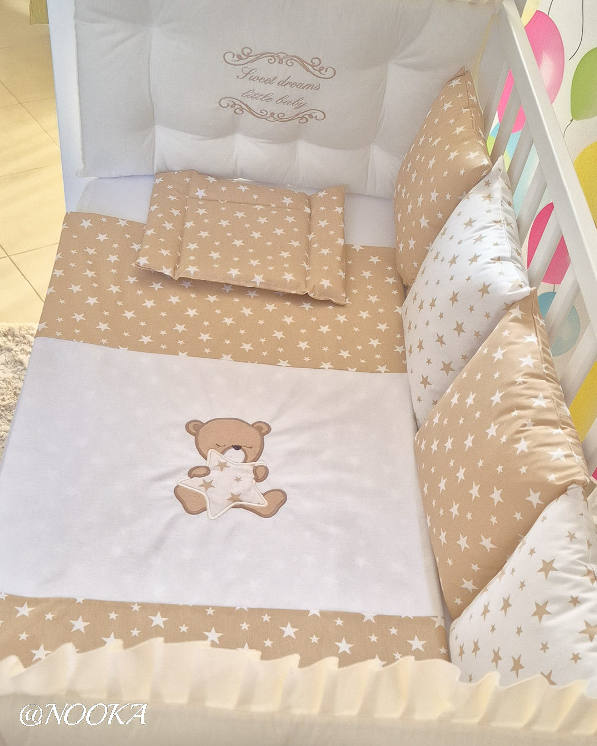 Set lenjerie CONFORT laterale matlasate (3L)-NOOKA Teddy Love