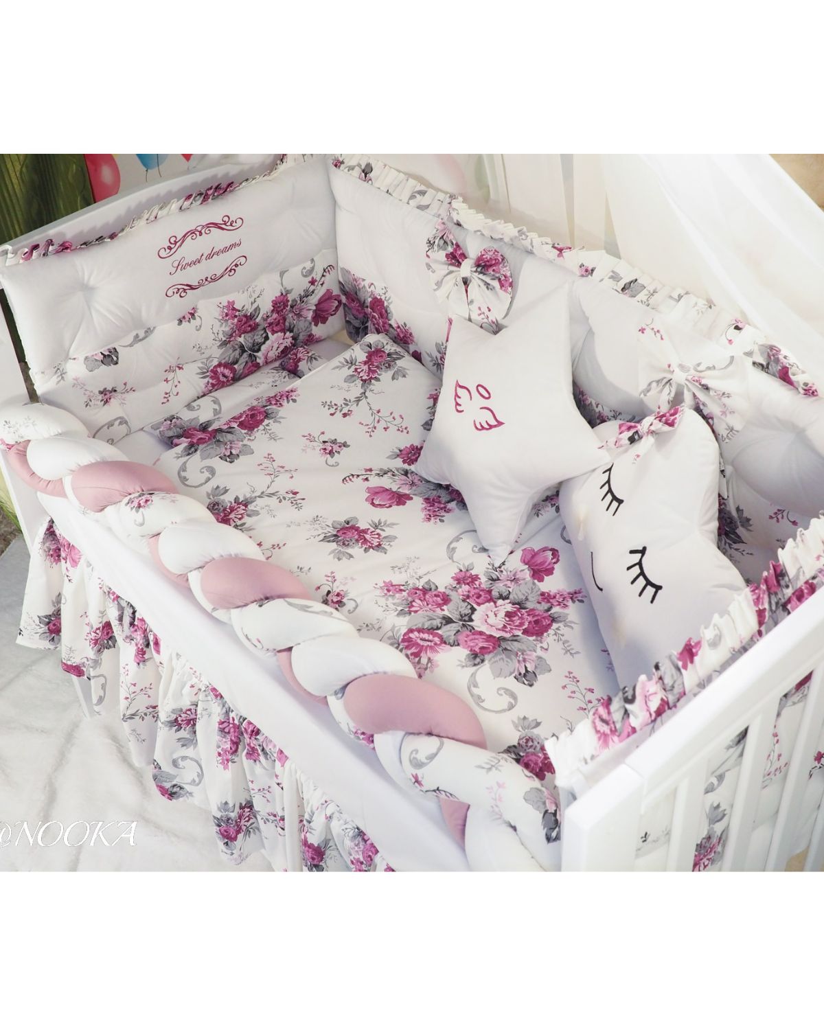 Set lenjerie PREMIUM laterale combinate -NOOKA Garden of Sweet Dreams