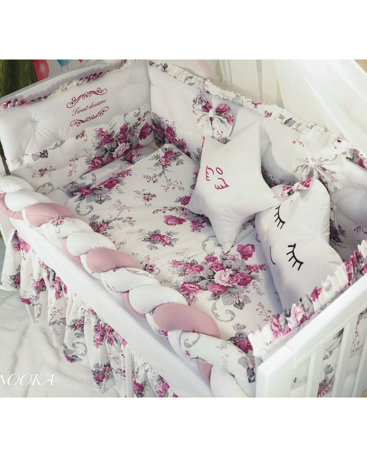 Set lenjerie PREMIUM laterale combinate -NOOKA Garden of Sweet Dreams