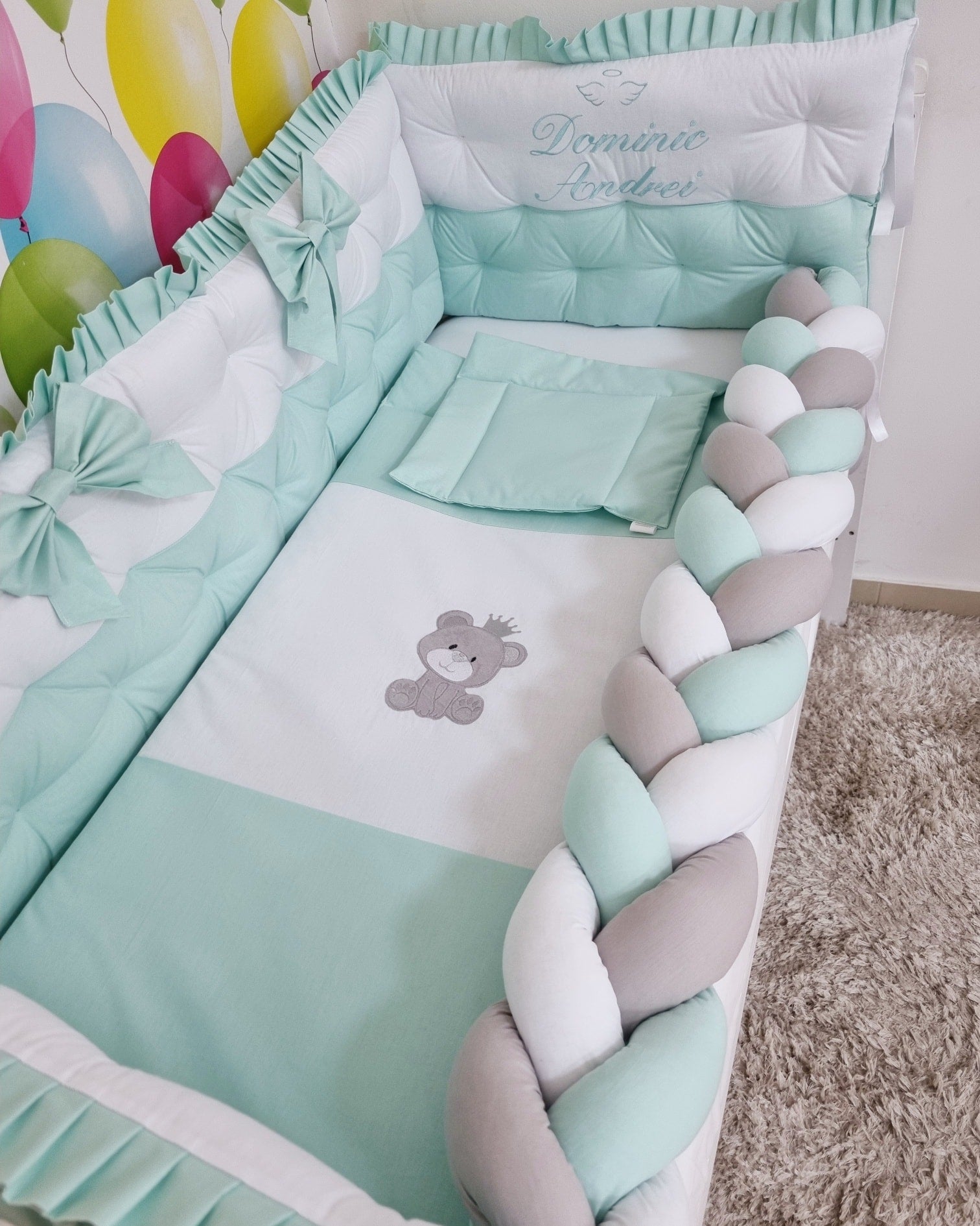 Set lenjerie CONFORT laterale combinate - matlasat & impletit (3L+1)