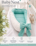 Baby Nest NOOKA - reversibil plush minky & bumbac