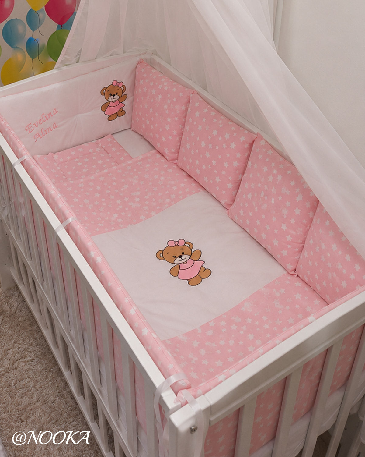 Set lenjerie CONFORT  -NOOKA Little Pink Bear