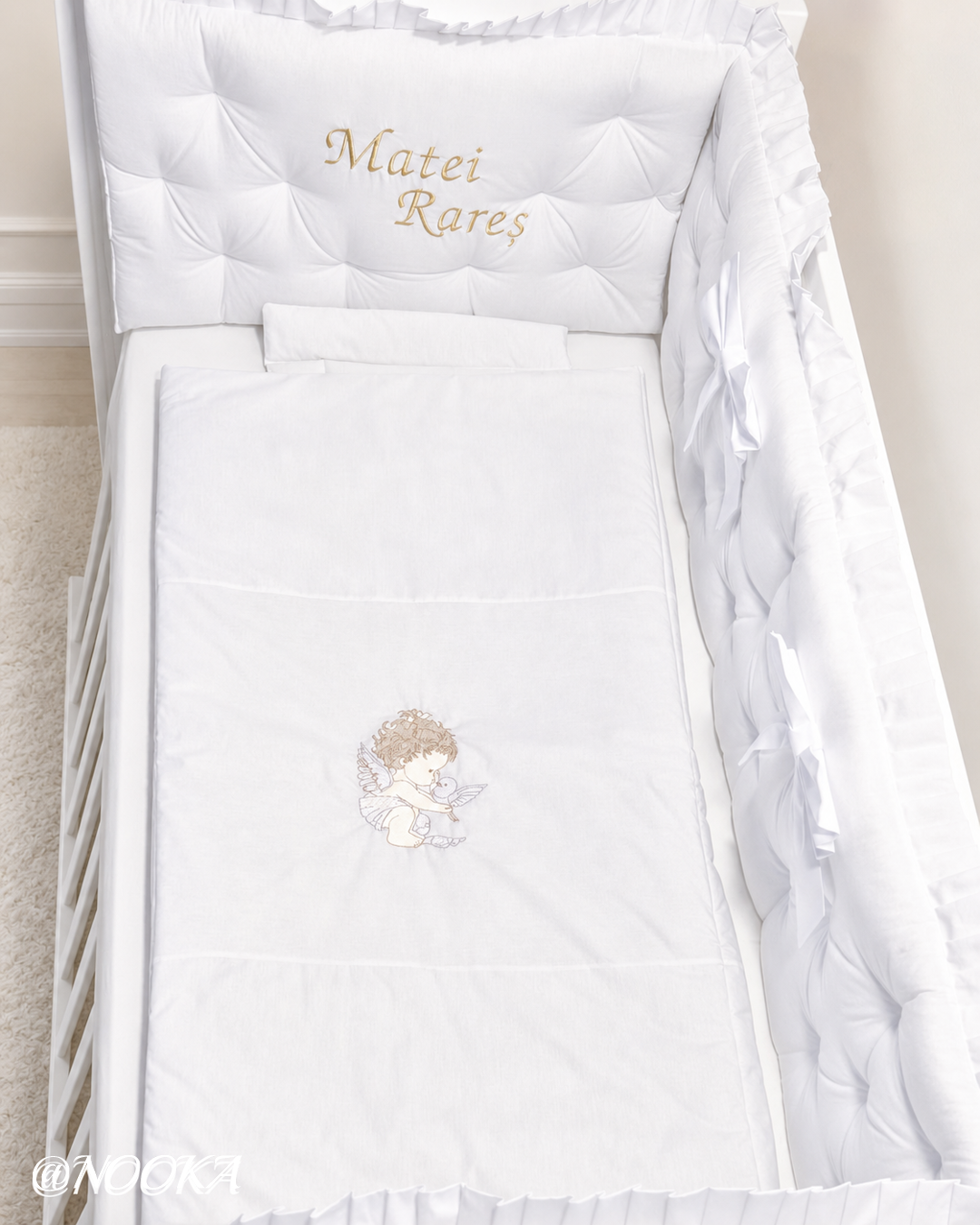 Set lenjerie CONFORT laterale matlasate -NOOKA Vis de Ingeras