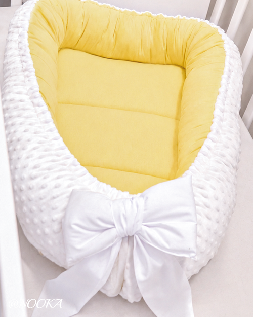 Baby Nest NOOKA - reversibil plush minky & bumbac