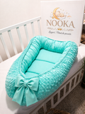 Baby Nest NOOKA - reversibil plush minky & bumbac