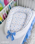 Baby Nest NOOKA - reversibil plush minky & bumbac