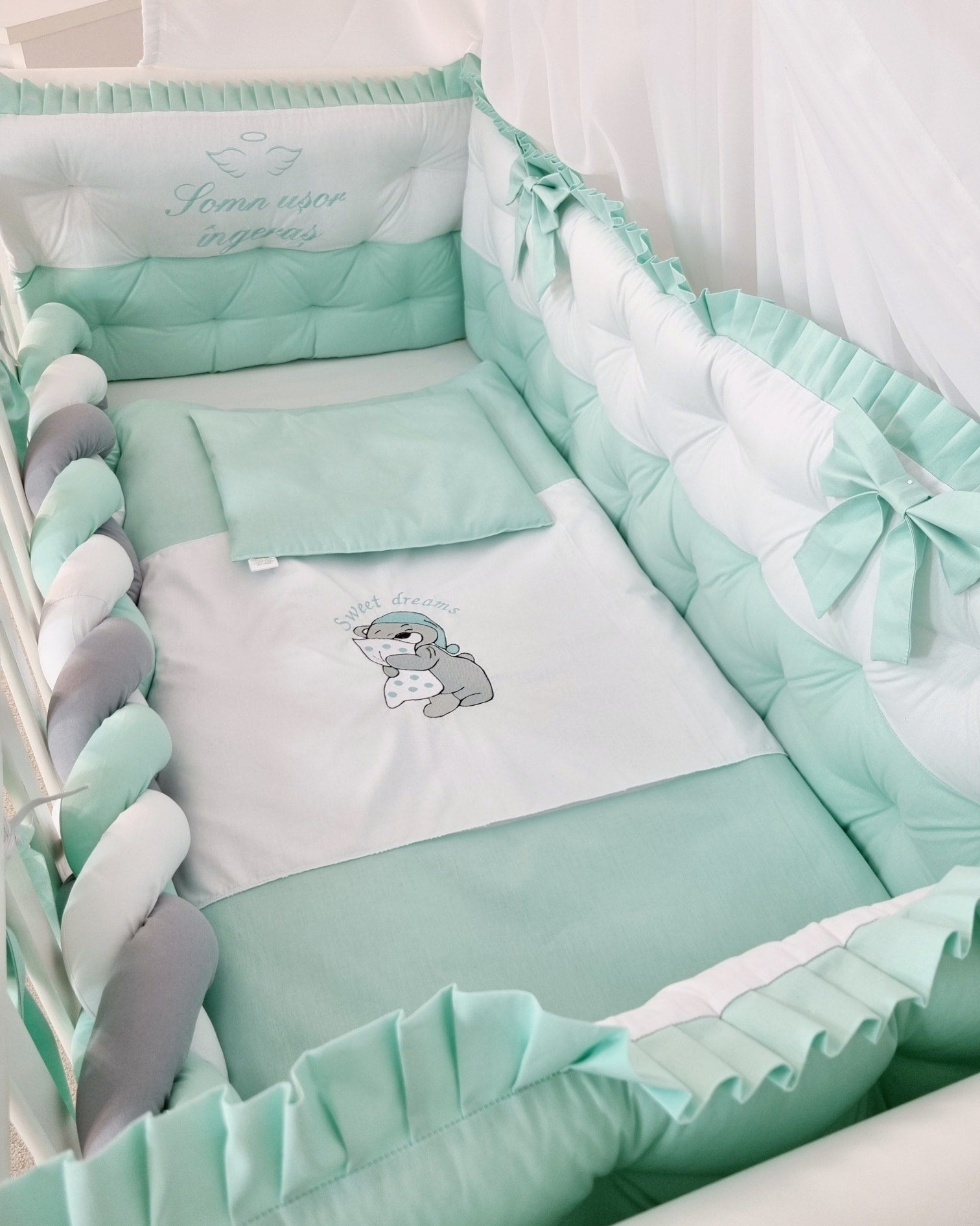 Set lenjerie CONFORT laterale combinate - matlasat & impletit (3L+1)