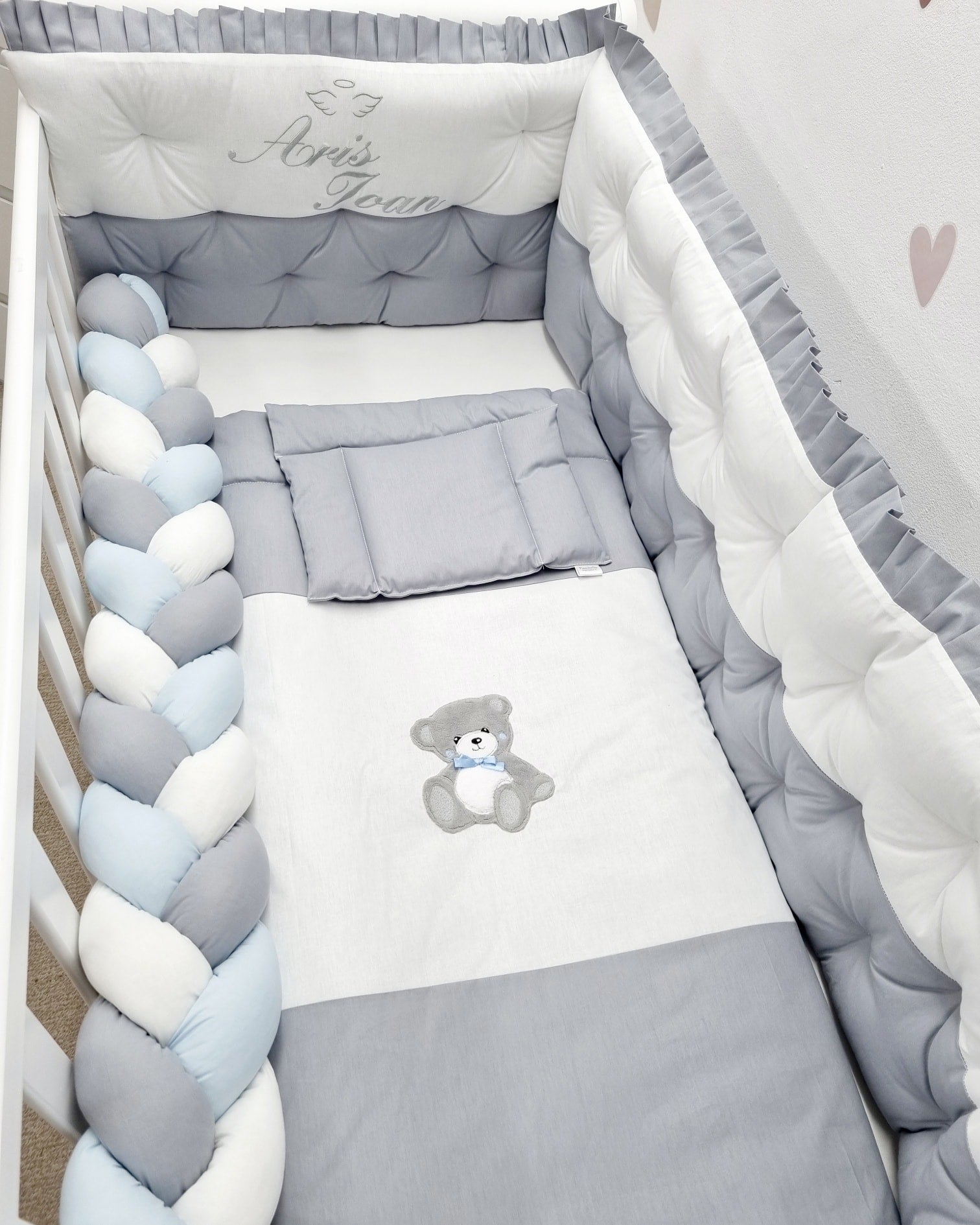 Set lenjerie CONFORT laterale combinate - matlasate & impletit (3L+1)