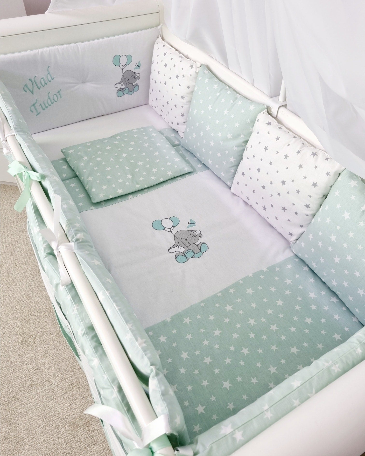 Set lenjerie ESENTIAL laterale clasice & 4 perne