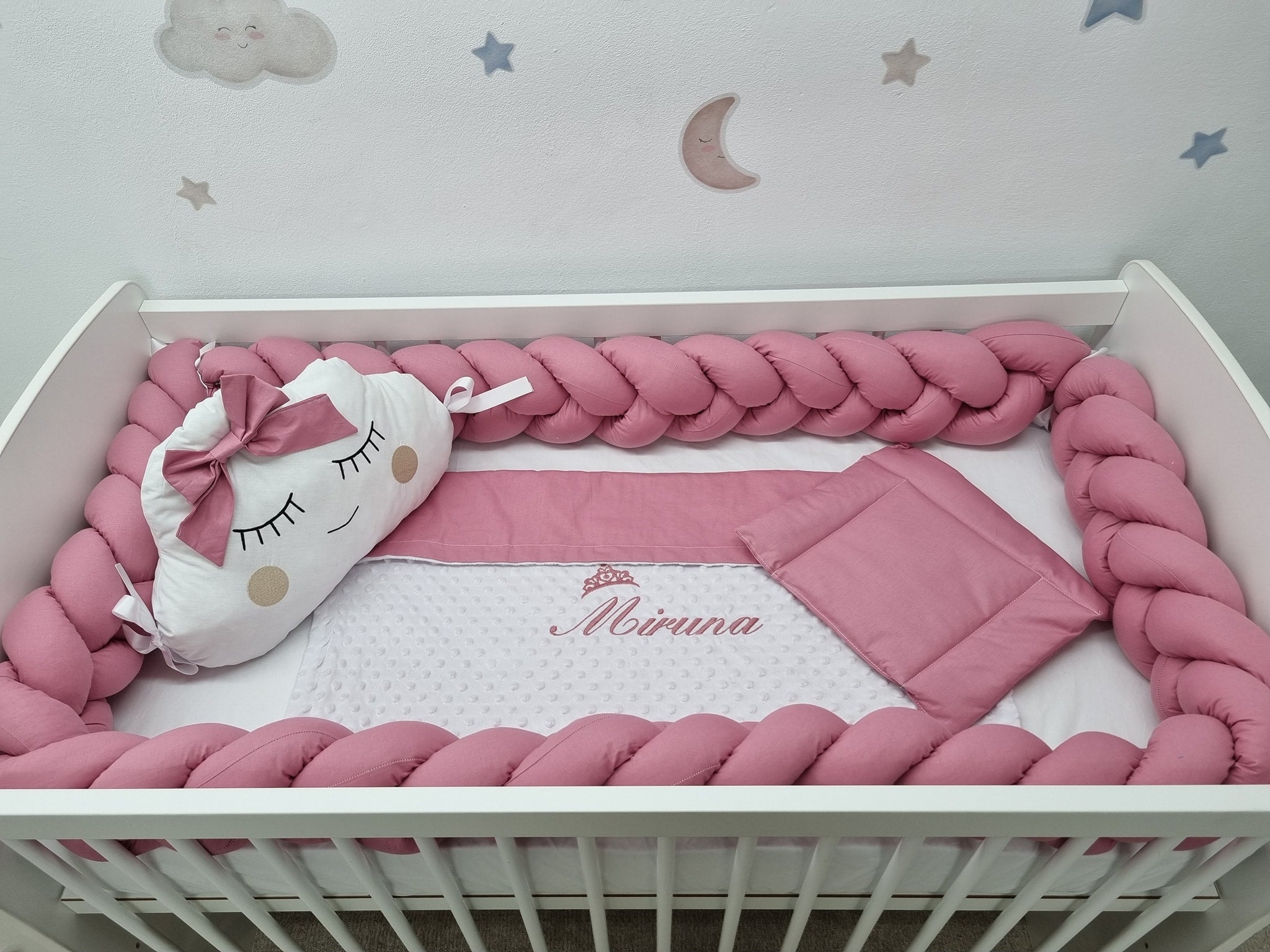 Set lenjerie  CONFORT cu laterale impletite tip bumper  (L4)