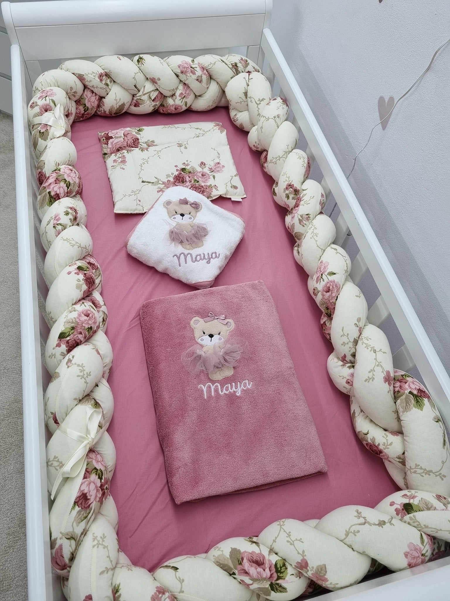 Set lenjerie  CONFORT cu laterale impletite tip bumper  (L4)