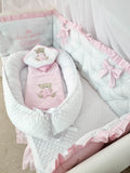Baby Nest NOOKA - reversibil plush minky & bumbac