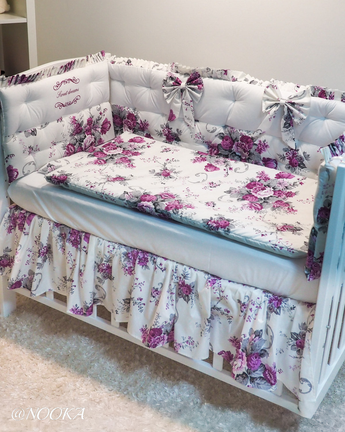 Set lenjerie CONFORT laterale matlasate - NOOKA Garden of Sweet Dreams