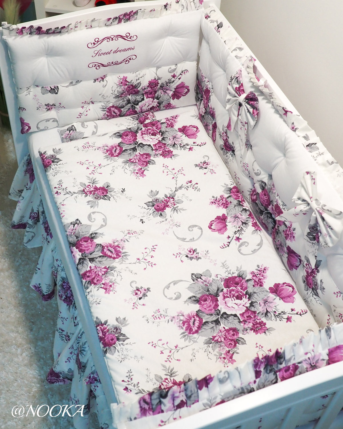 Set lenjerie CONFORT laterale matlasate - NOOKA Garden of Sweet Dreams
