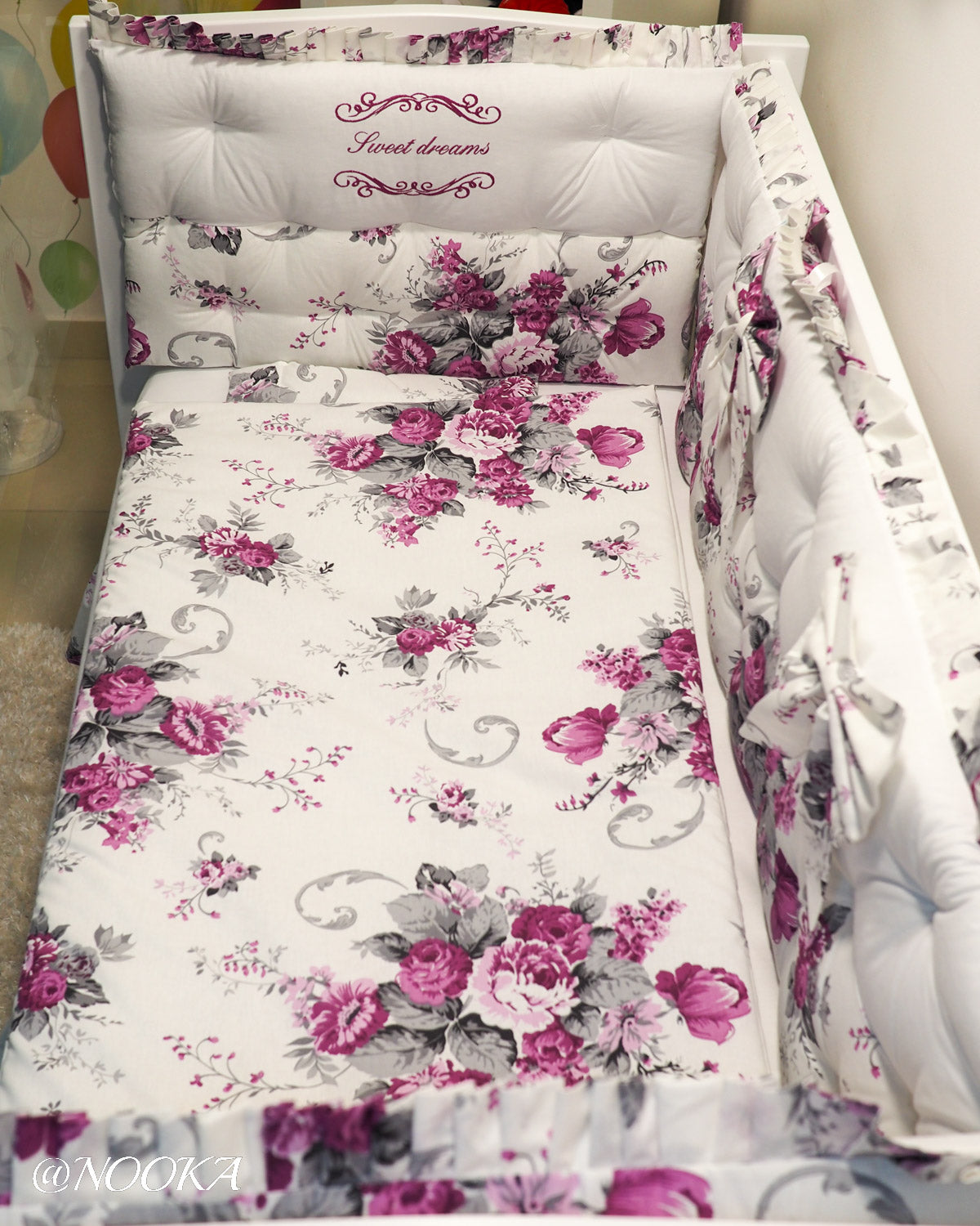 Set lenjerie CONFORT laterale matlasate - NOOKA Garden of Sweet Dreams