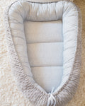 Baby Nest NOOKA - reversibil plush minky & bumbac