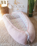 Baby Nest NOOKA - reversibil plush minky & bumbac