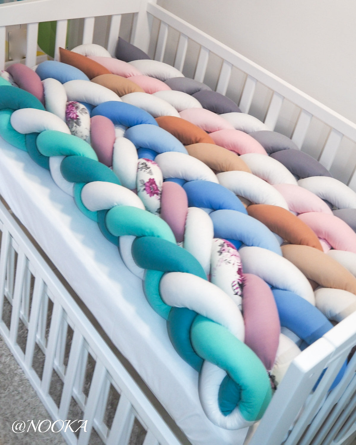 Apărători laterale bumper NOOKA – tip impletitura 3 culori