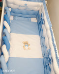 Set lenjerie PREMIUM laterale combinate -NOOKA Blue Teddy Bear