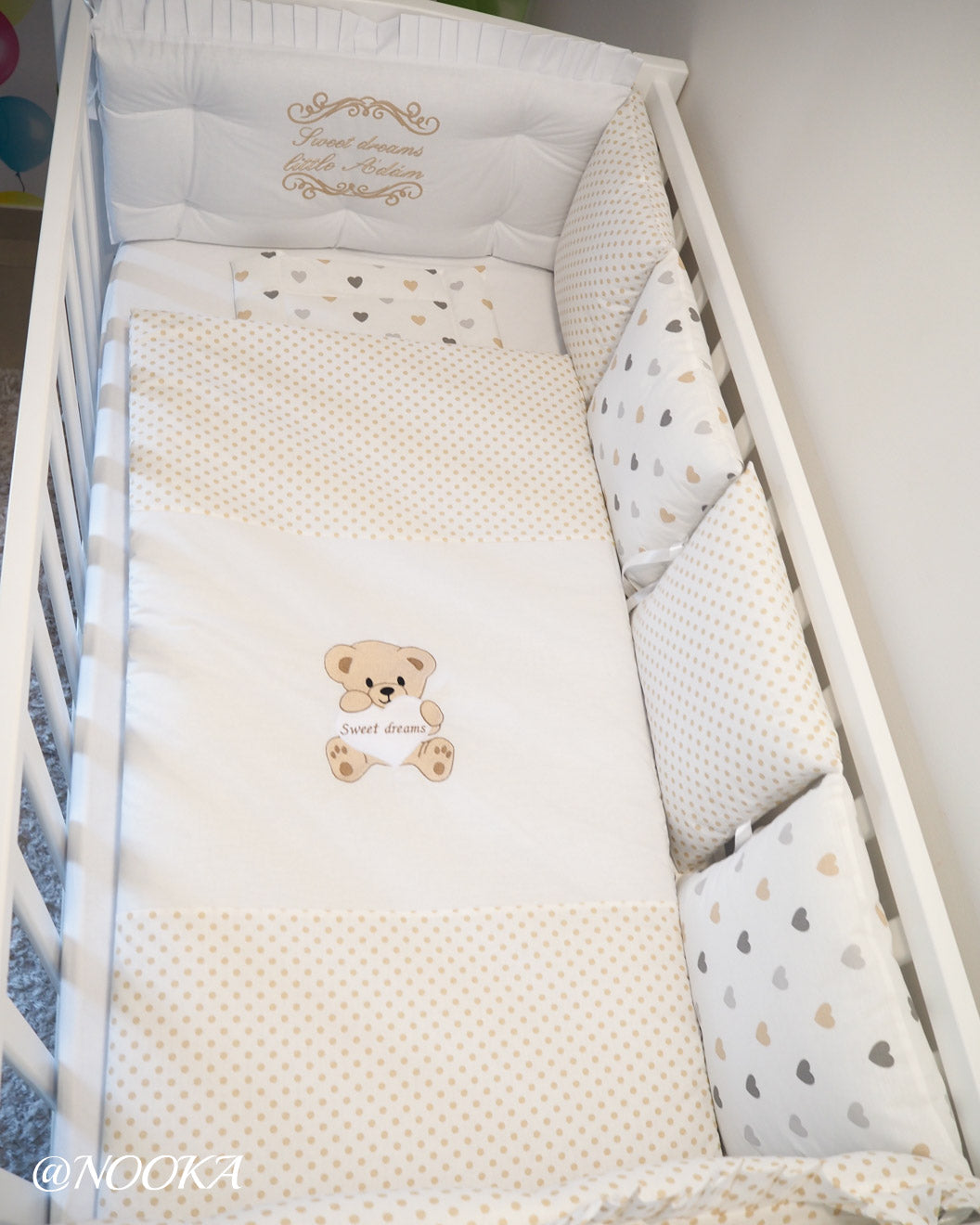 Set lenjerie CONFORT laterale matlasate -NOOKA Teddy Love