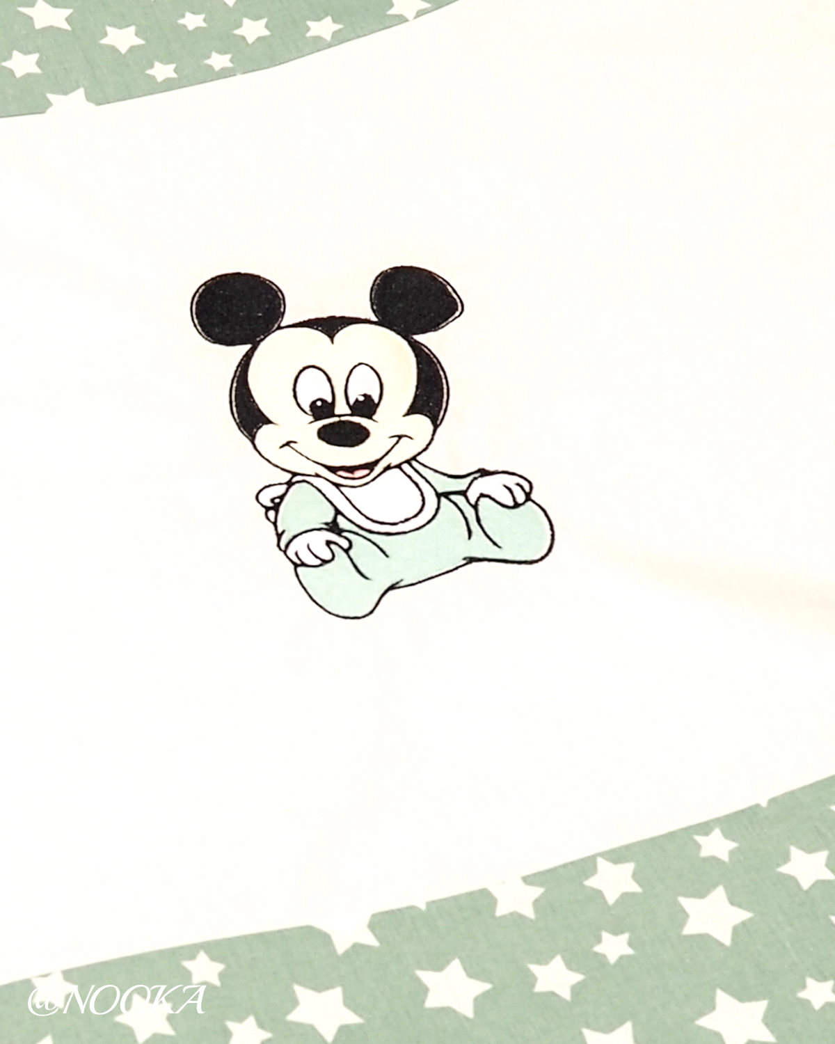 Set lenjerie ESENTIAL cu aparatori clasice NOOKA Mickey Mint Dreams
