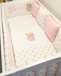 Set lenjerie  cu aparatori perne  NOOKA  – Inimioare de poveste