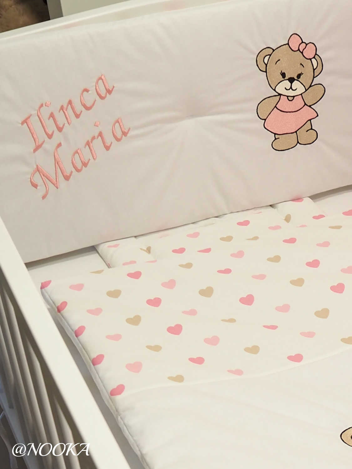 Set lenjerie  cu aparatori clasice  NOOKA  – Teddy Hugs