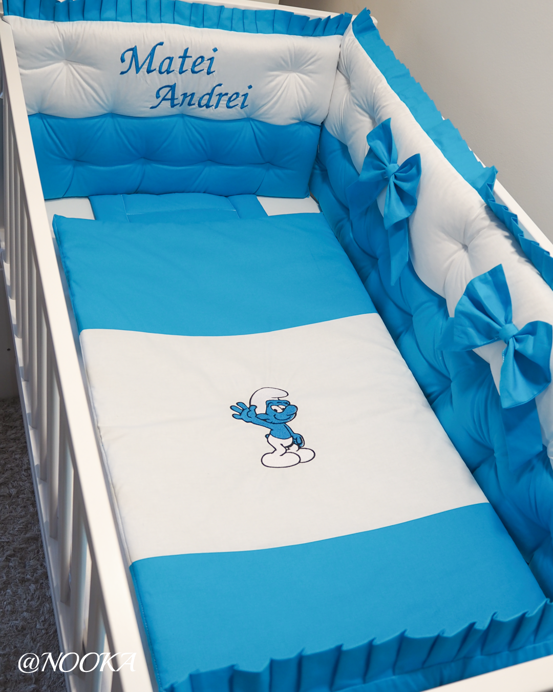 Set lenjerie CONFORT laterale matlasate -NOOKA Strumful Fermecat