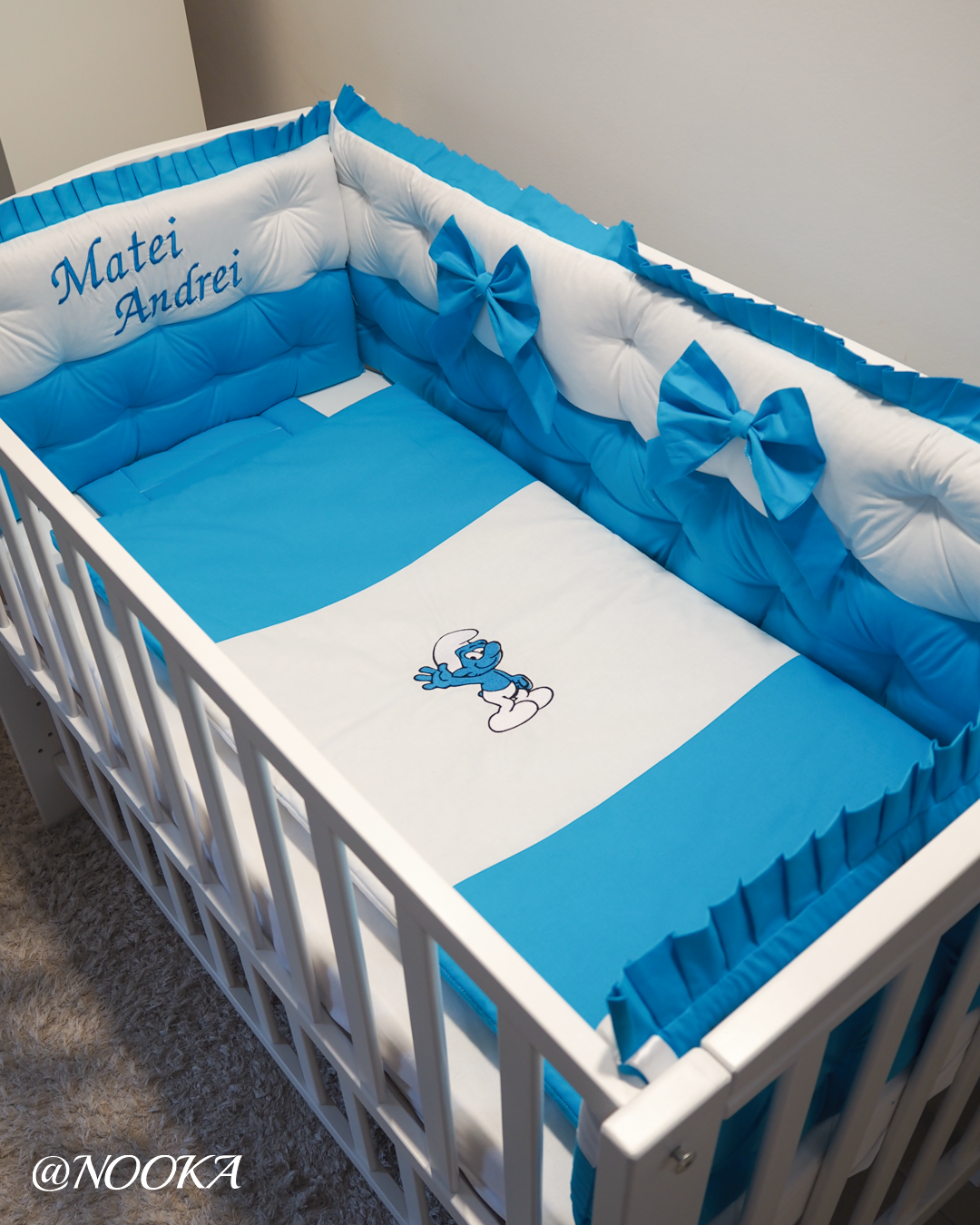 Set lenjerie CONFORT laterale matlasate -NOOKA Strumful Fermecat