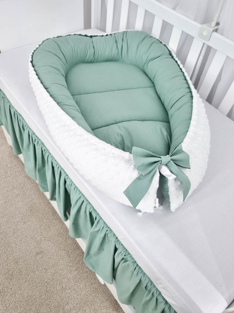 Baby Nest NOOKA - reversibil plush minky & bumbac