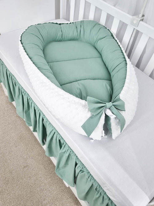Baby Nest NOOKA - reversibil plush minky & bumbac
