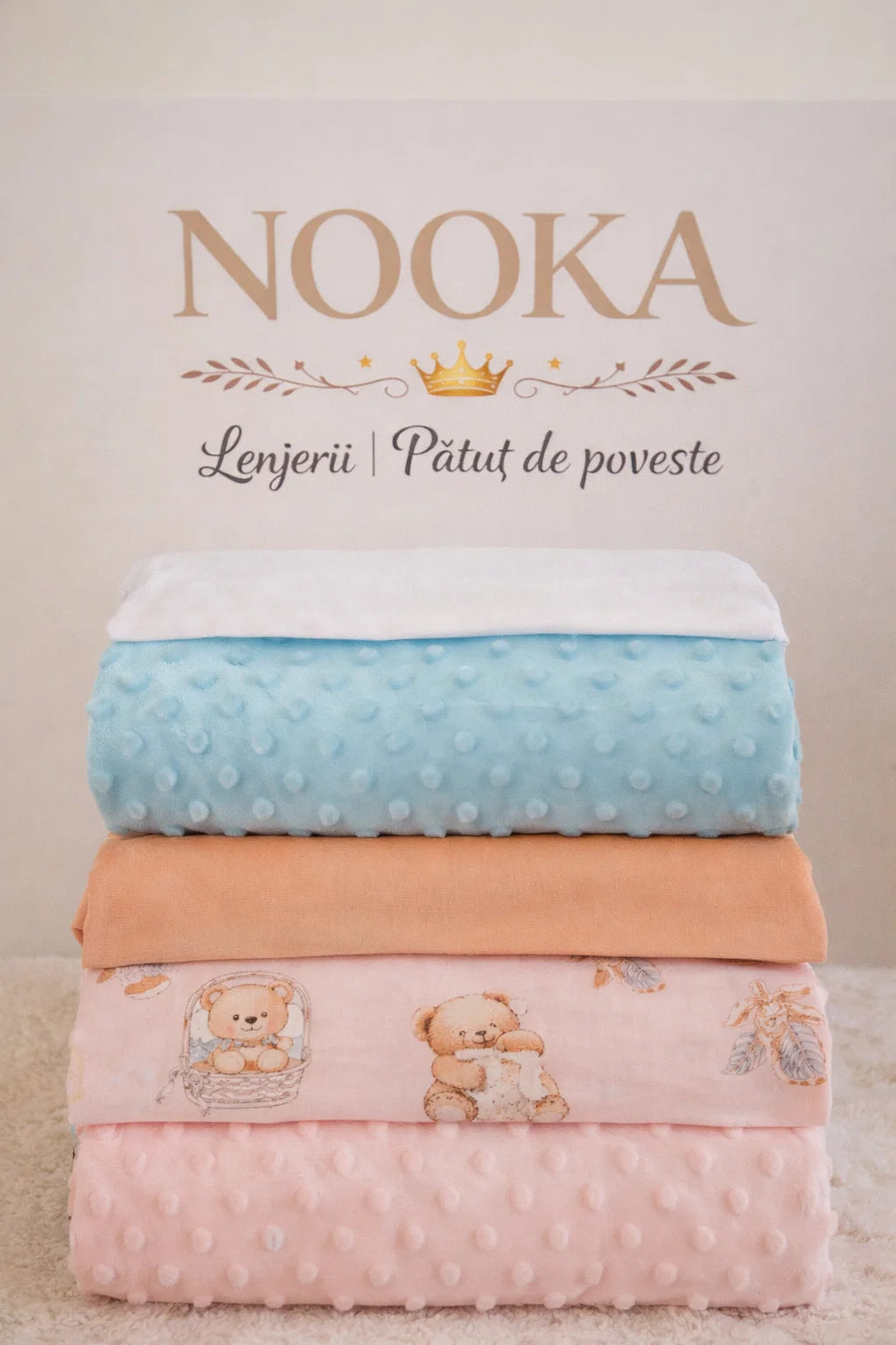 Păturică NOOKA Premium cu strat dublu